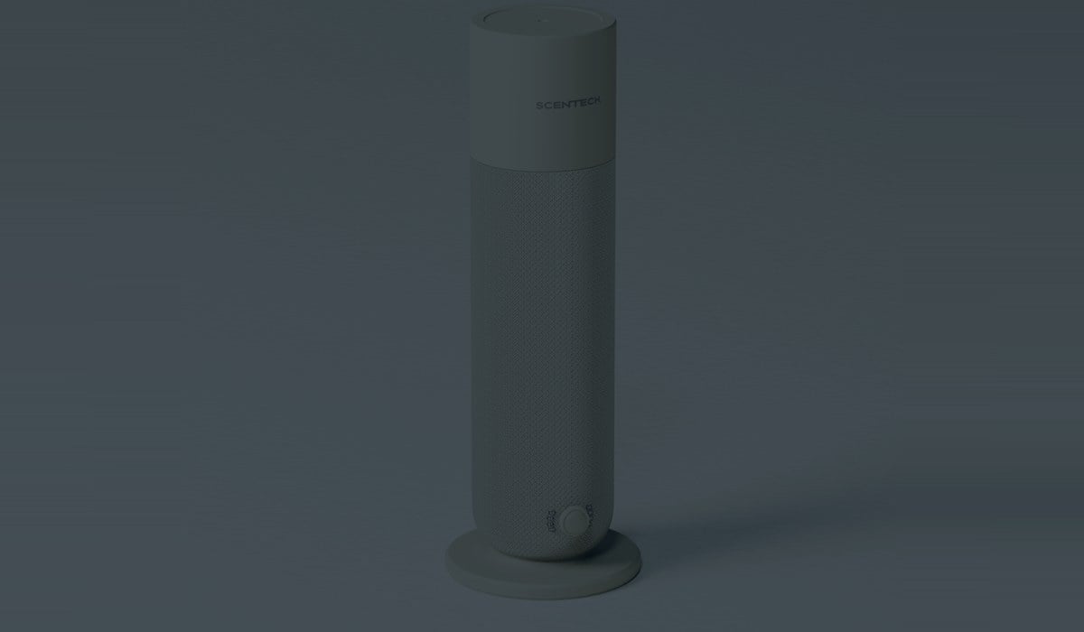 Smart Aroma Diffuser 2 in einem dunklen Schlafzimmer
